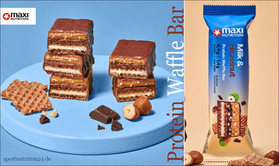 maxi nutrition protein waffle bar supplements